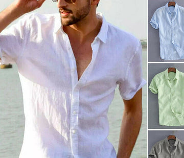 Mens Hemp Cotton Comfortable Shirts