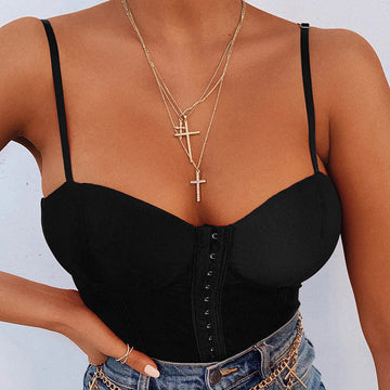 Snap Button Mesh Splicing Jumpsuit