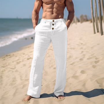Men's Linen Comfort Breathable Beach Pants