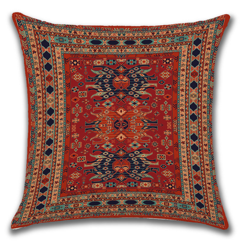 Persian Ethnic Linen Cushion Pillowcase