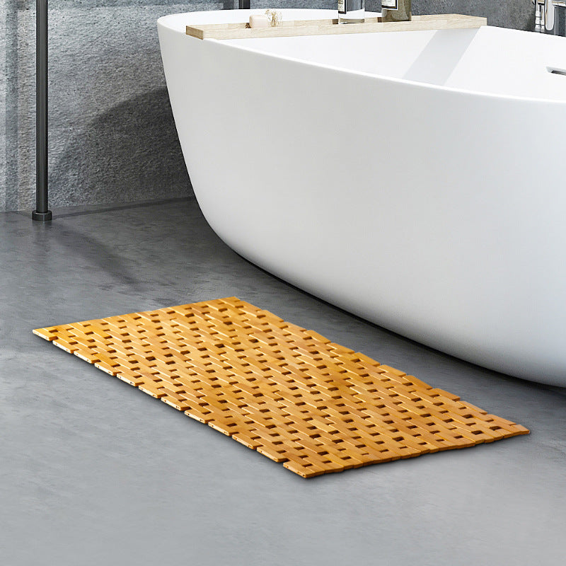 Hand-woven Waterproof Non-slip Bamboo Ground Mat