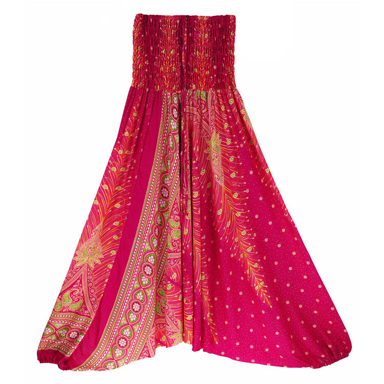 Casual Big Crotch, Belly Dance Style Fit Cotton Pants