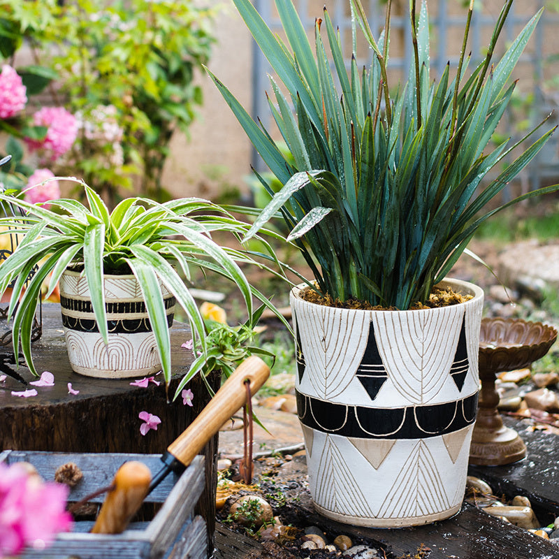 Handmade Egyptian Cement Vases