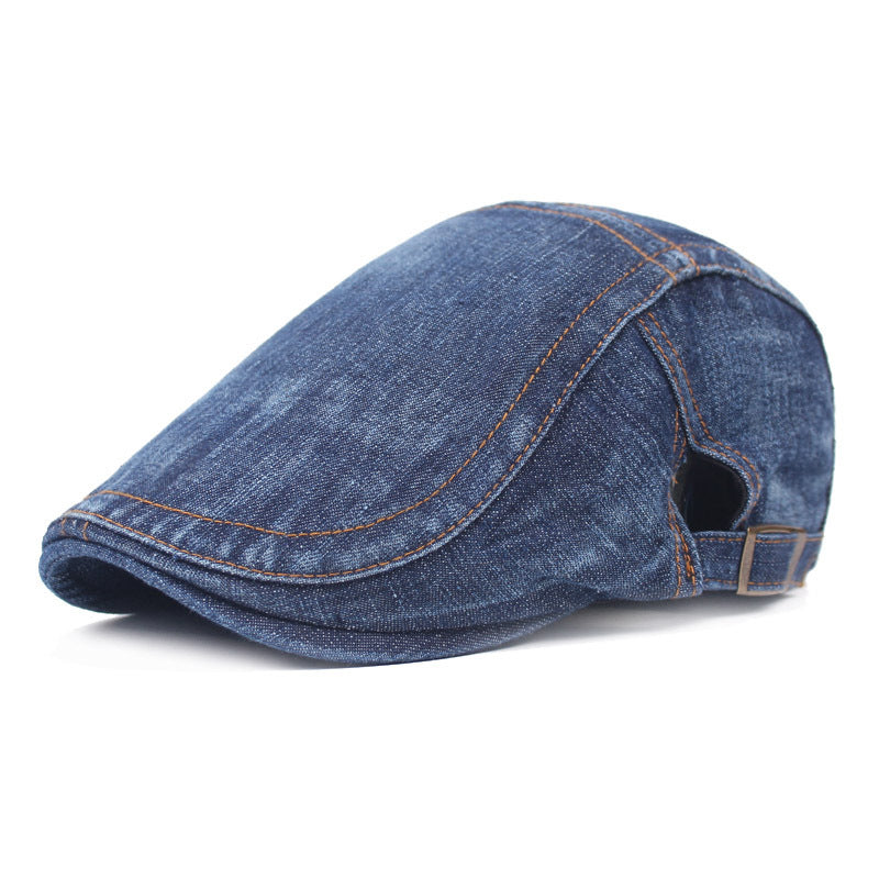 Denim Beret hat