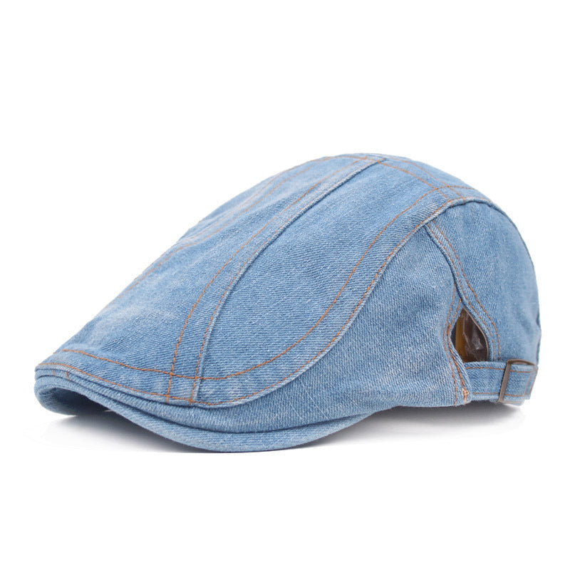 Denim Beret hat