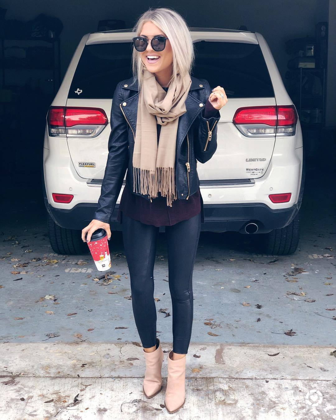 Side Zip Casual Leather Jacket