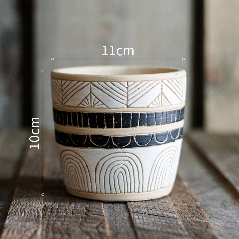 Handmade Egyptian Cement Vases