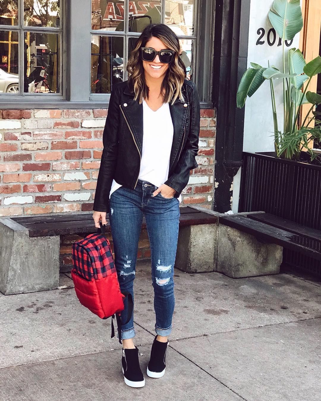 Side Zip Casual Leather Jacket