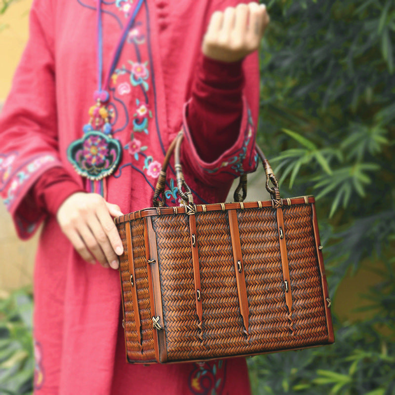 Hand made Bamboo Woven Bag