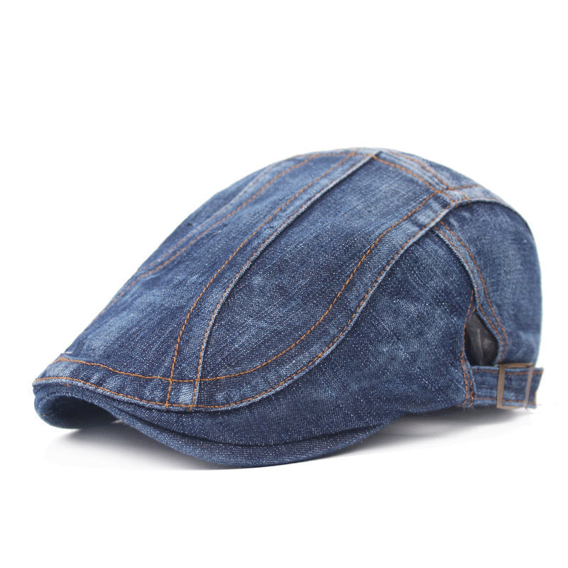 Denim Beret hat