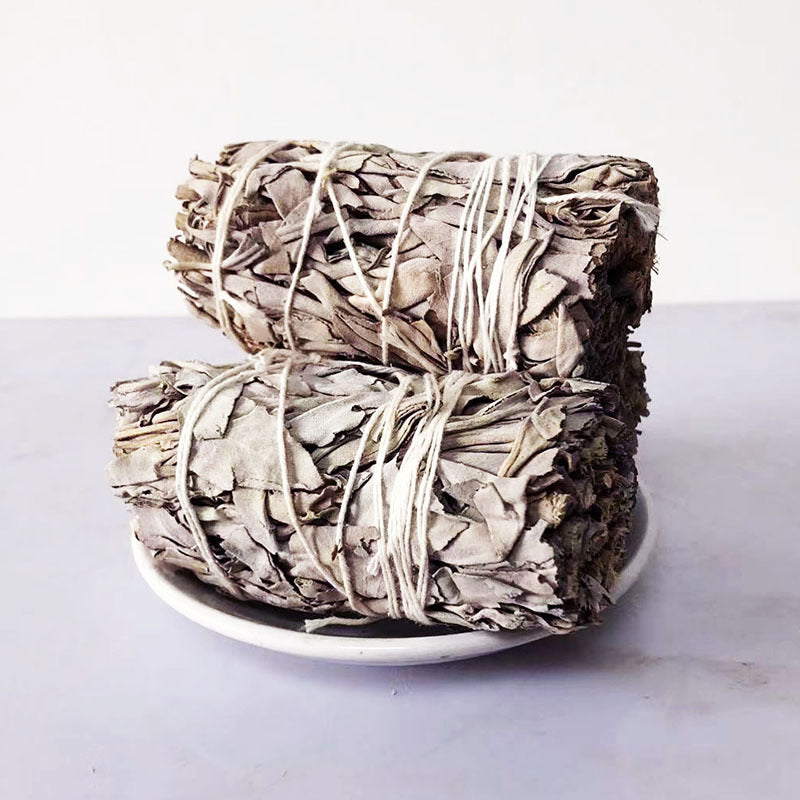 White Peruvian Salvia Officinalis and Holy Wood for Indoor Air Purification and Meditation