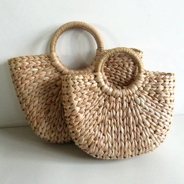 Bamboo Woven Oval Basket