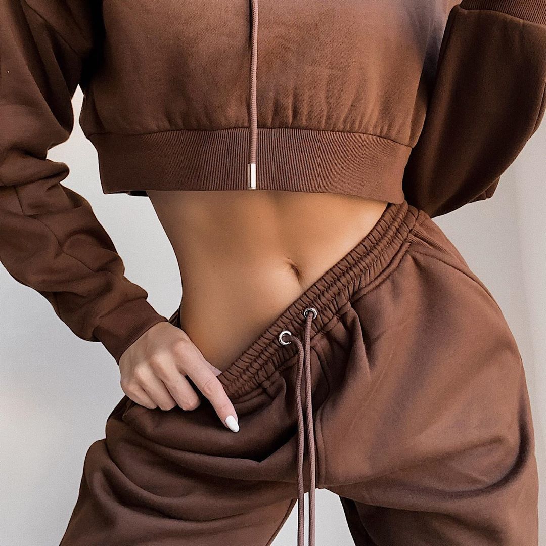 Drawstring Track Casual Pants