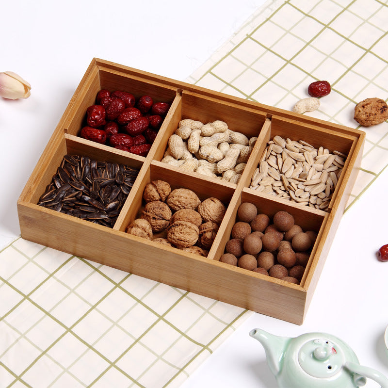 Bamboo Multifunctional Snack Box
