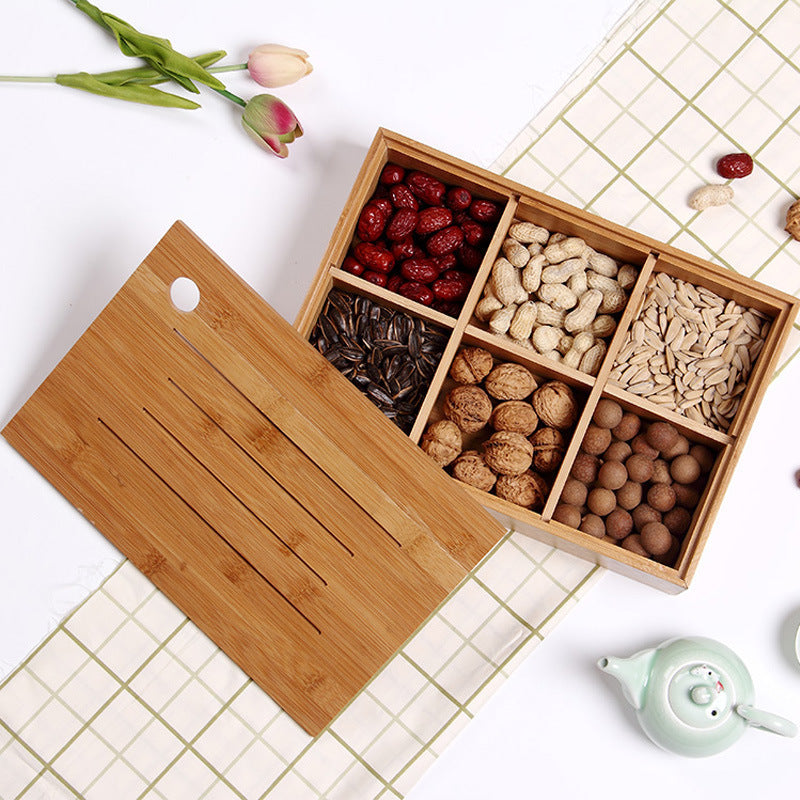 Bamboo Multifunctional Snack Box