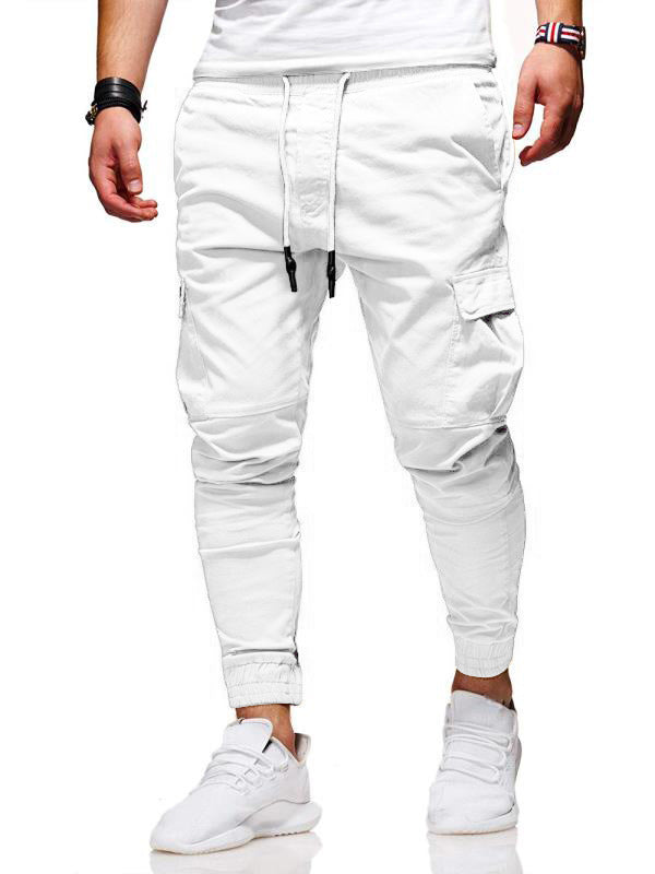 Elastic Sports Fitted Casual Pants