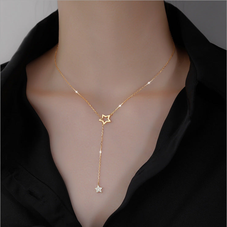 Zircon Star Alloy Necklace