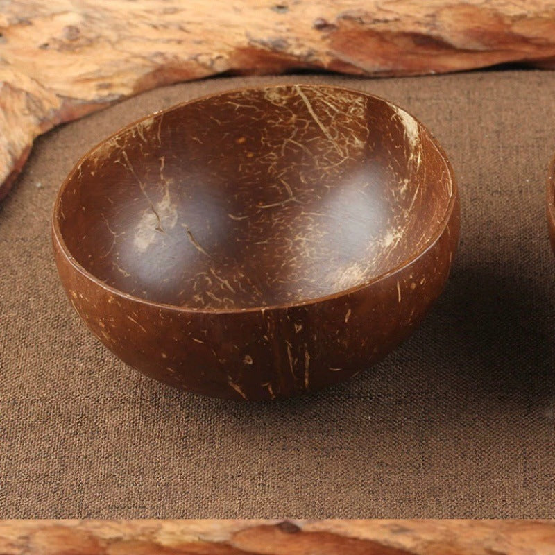 Hand-made Natural Coconut Bowl Spoon Set