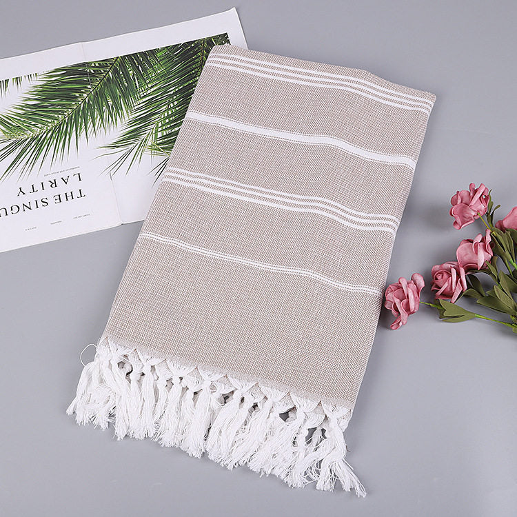 Striped Cotton Turkish Bath/Beach Towel