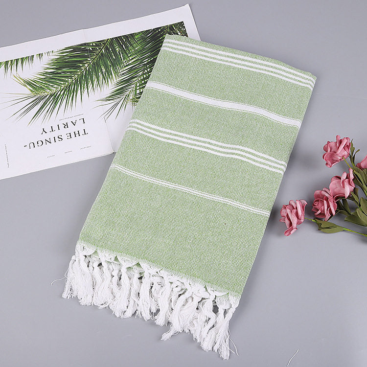 Striped Cotton Turkish Bath/Beach Towel