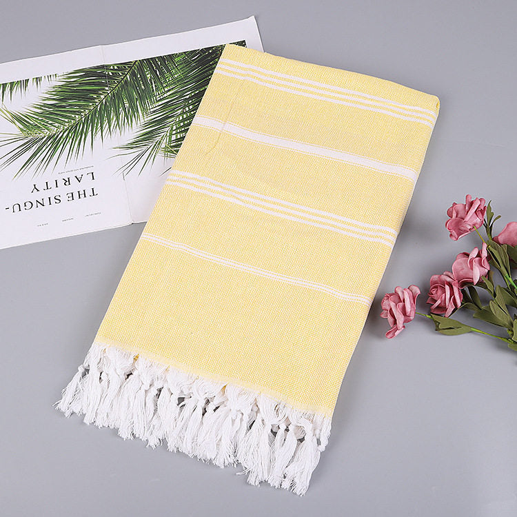 Striped Cotton Turkish Bath/Beach Towel