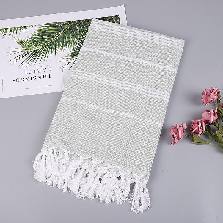 Striped Cotton Turkish Bath/Beach Towel