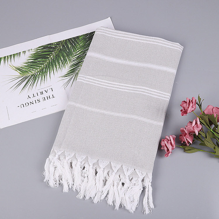 Striped Cotton Turkish Bath/Beach Towel