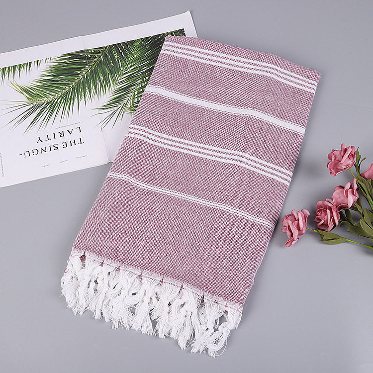 Striped Cotton Turkish Bath/Beach Towel
