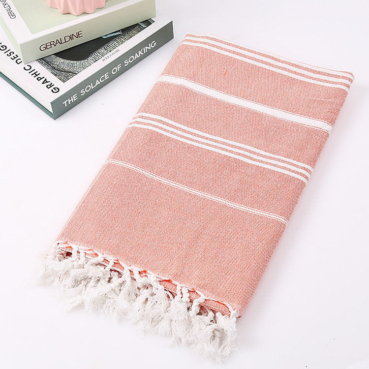 Striped Cotton Turkish Bath/Beach Towel