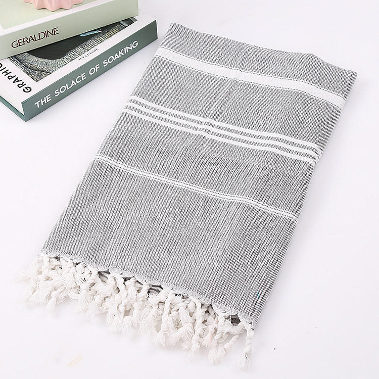 Striped Cotton Turkish Bath/Beach Towel