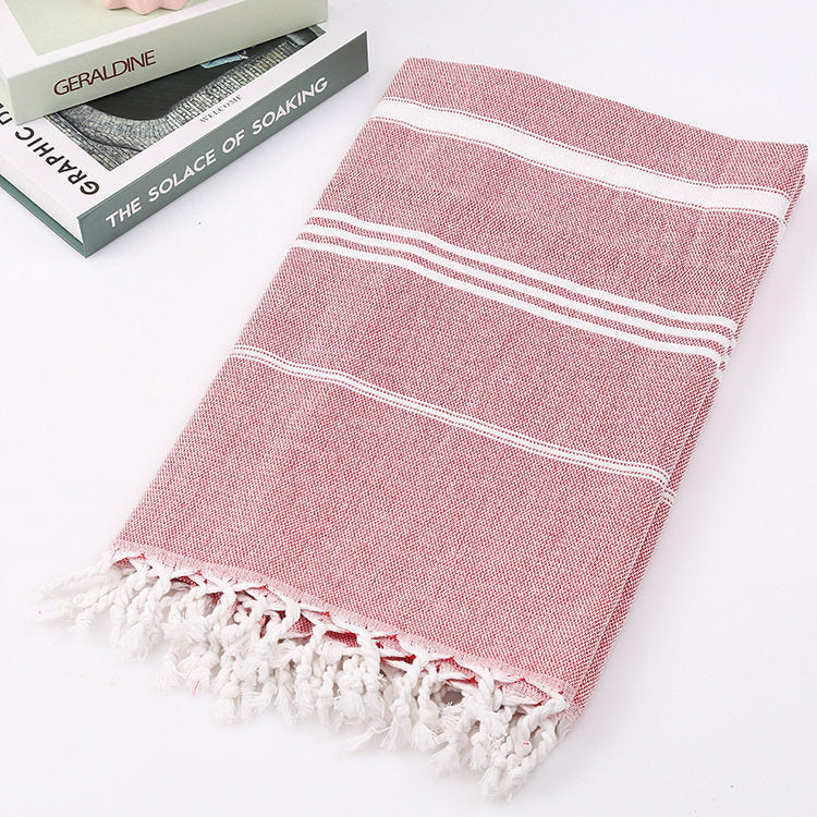 Striped Cotton Turkish Bath/Beach Towel