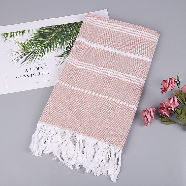 Striped Cotton Turkish Bath/Beach Towel