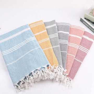 Striped Cotton Turkish Bath/Beach Towel