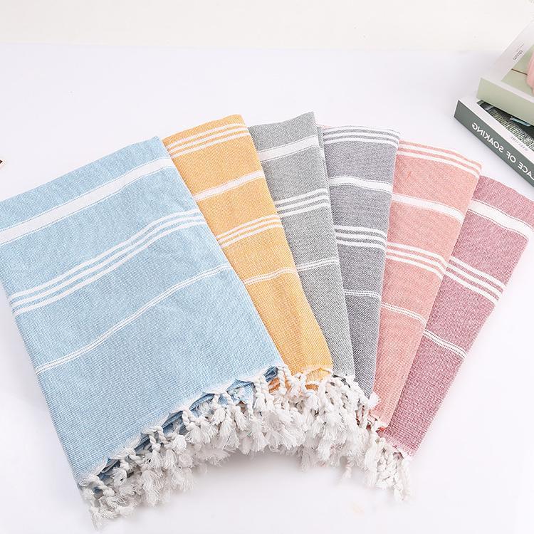 Striped Cotton Turkish Bath/Beach Towel