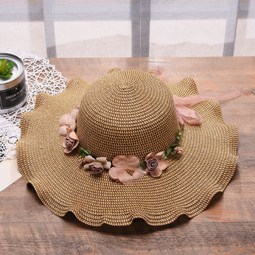 Ladies Straw Sun Beach Hat