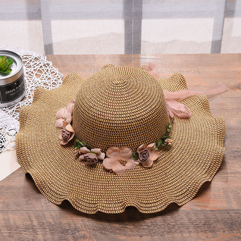Ladies Straw Sun Beach Hat