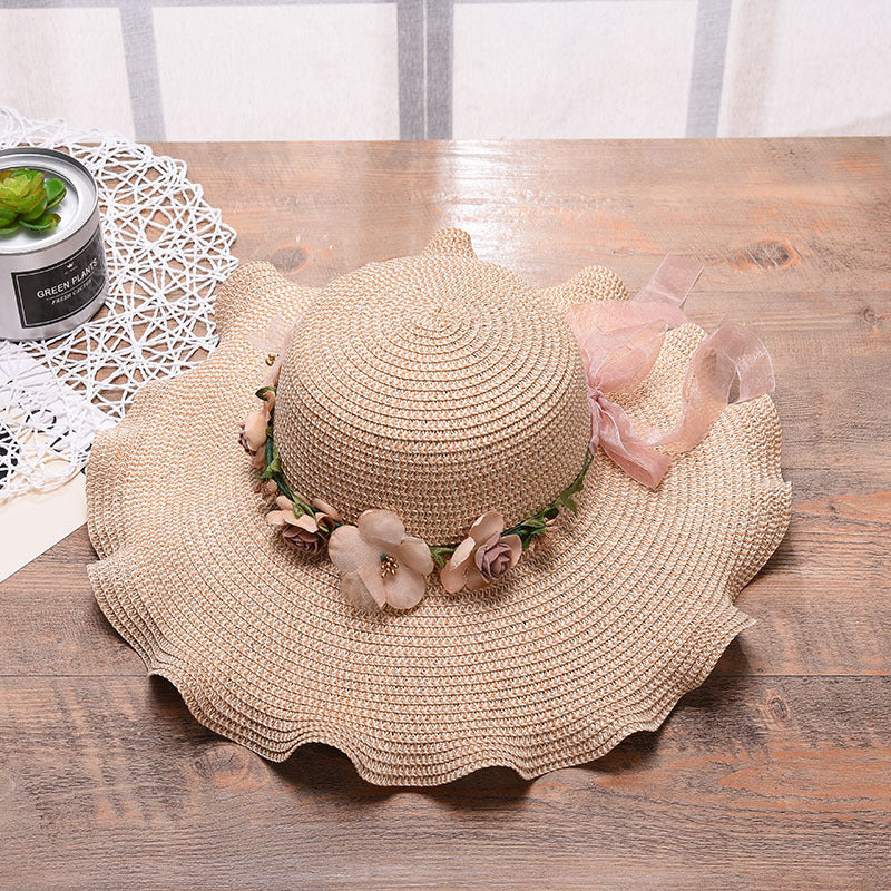 Ladies Straw Sun Beach Hat