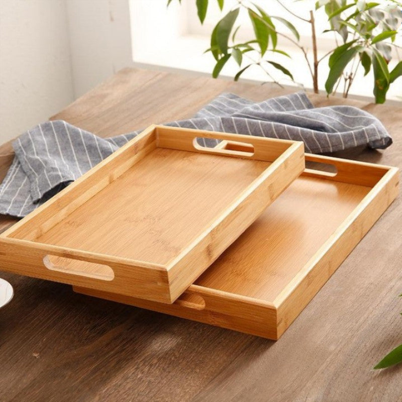 Rectangular Bamboo Tea Set Restaurant Tray