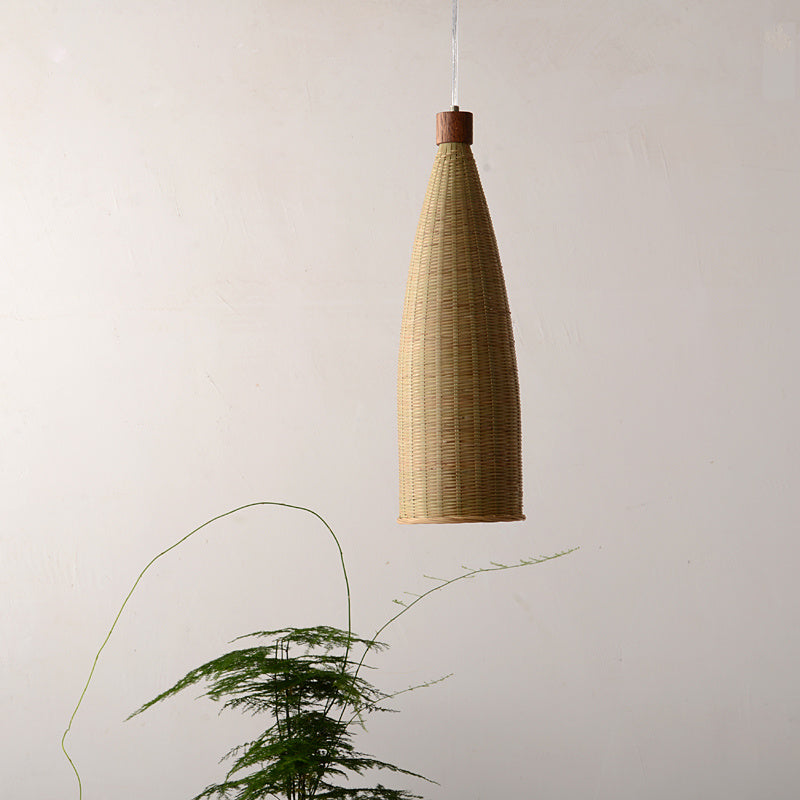 Elegant Hand Woven Straw Chandelier