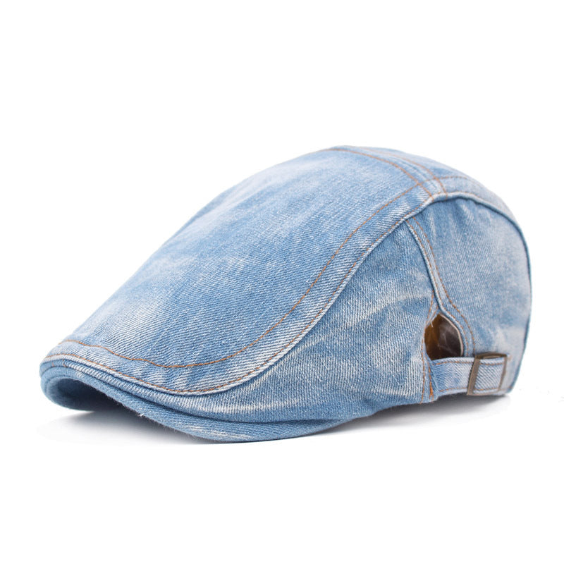 Denim Beret hat