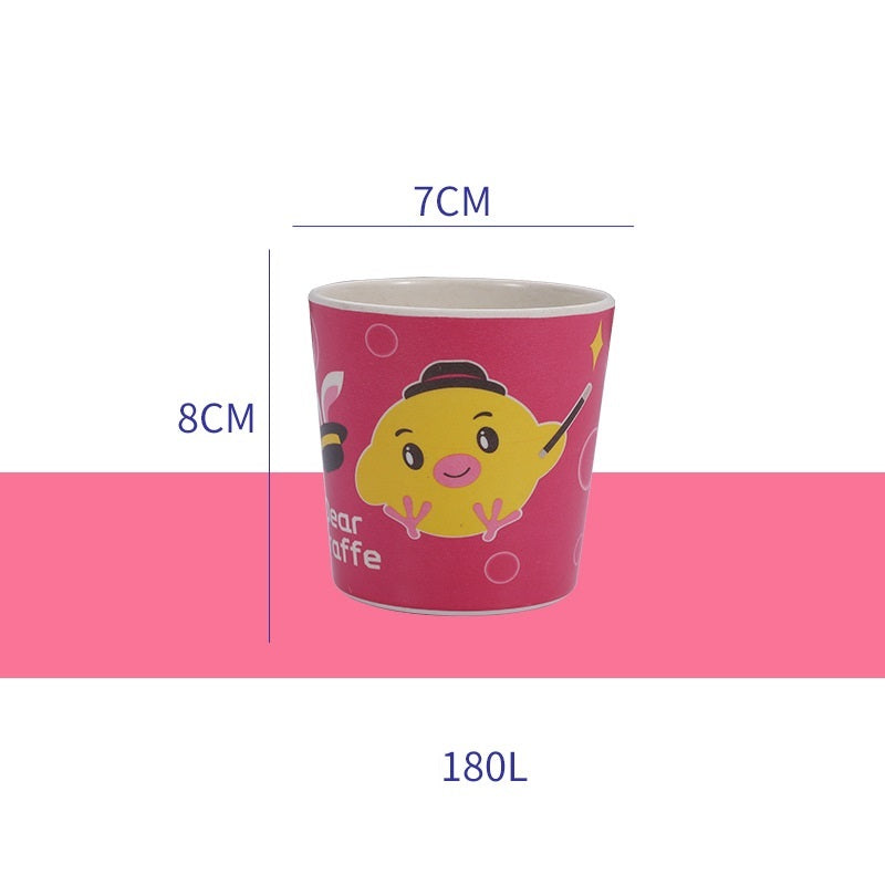 Cartoon Cute Kids Bamboo Fiber Mouthwash Cup