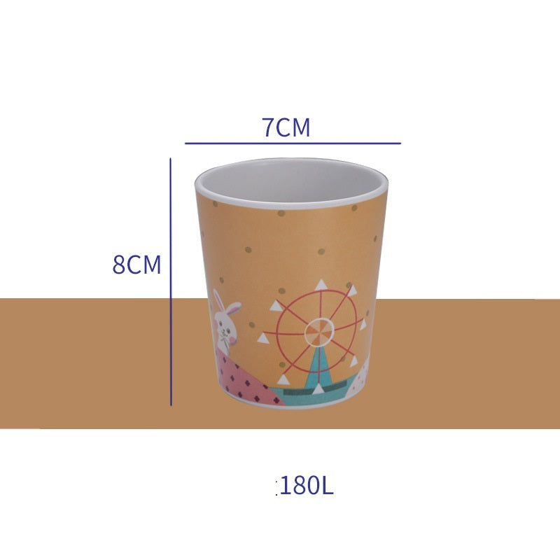 Cartoon Cute Kids Bamboo Fiber Mouthwash Cup