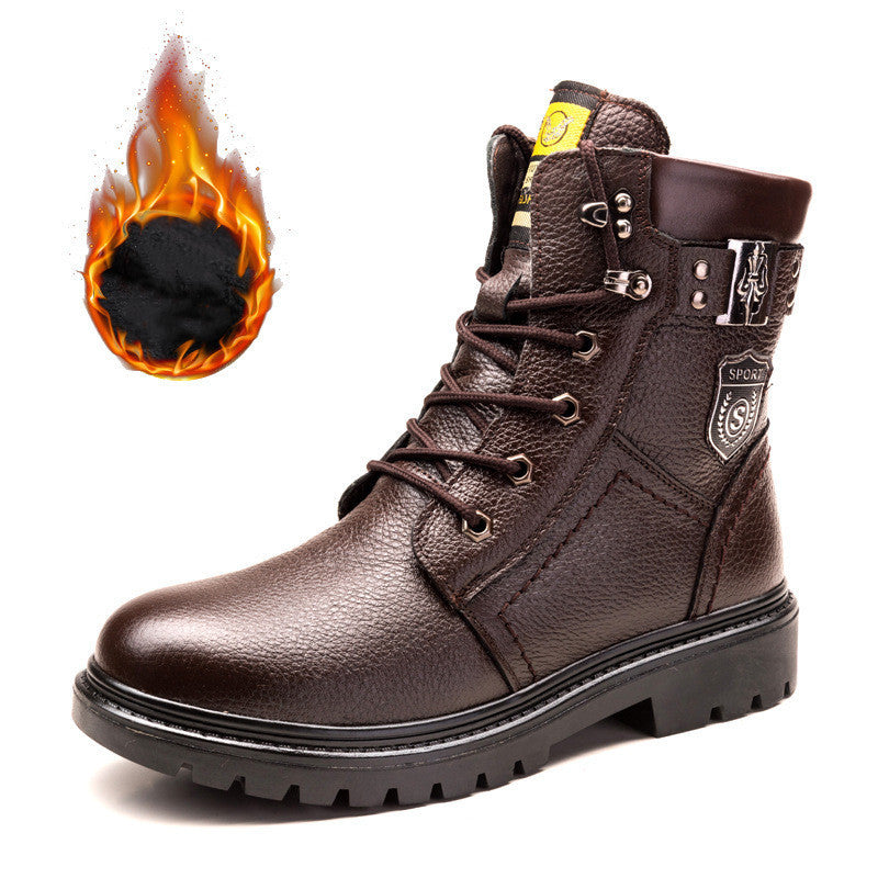 Winter Fleeced Warm High Top Cotton Boots