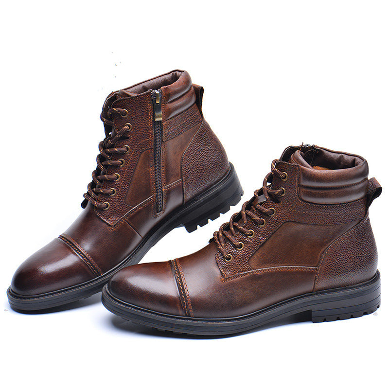 Casual Leather Martin Boots