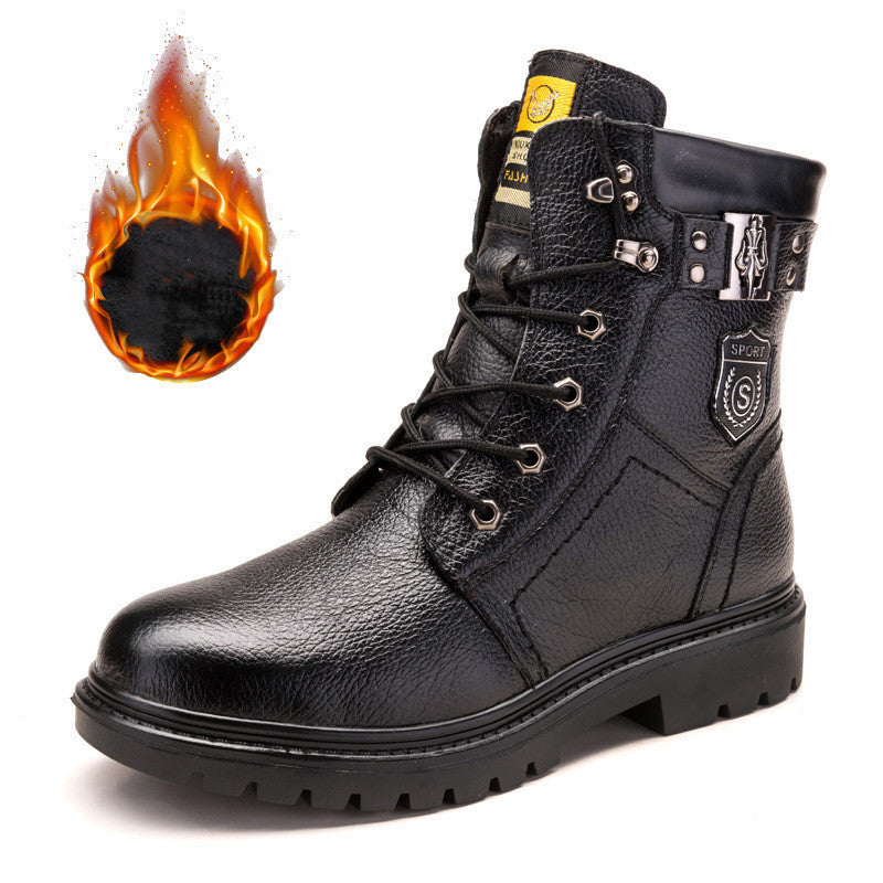 Winter Fleeced Warm High Top Cotton Boots