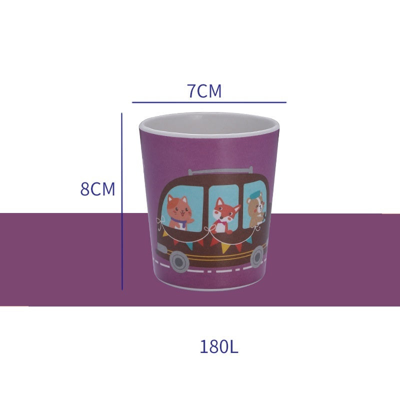 Cartoon Cute Kids Bamboo Fiber Mouthwash Cup