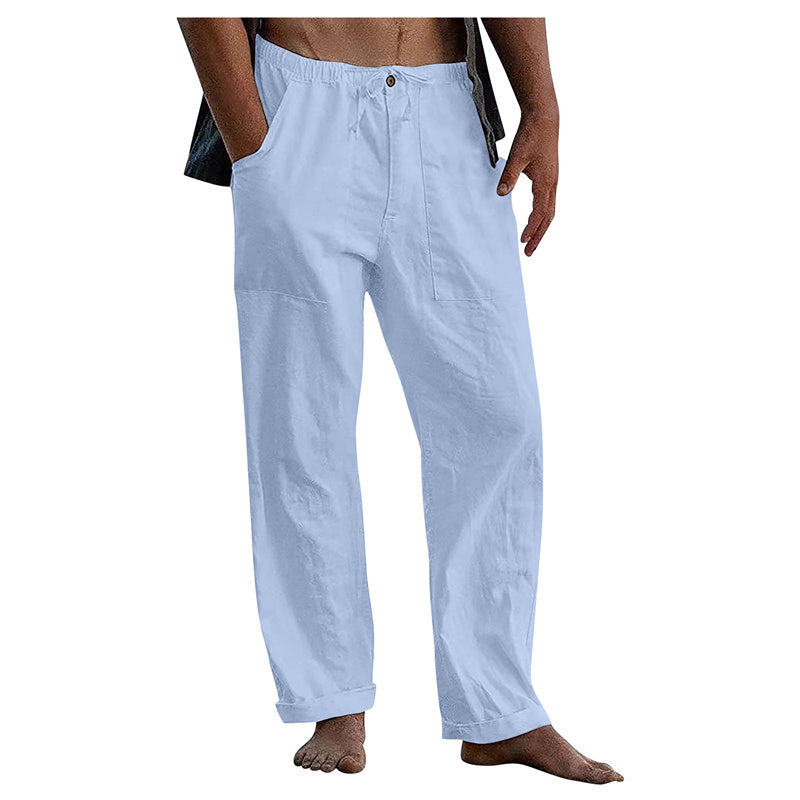 Linen Casual Drawstring Loose Pants