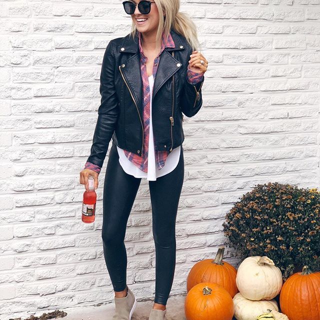 Side Zip Casual Leather Jacket