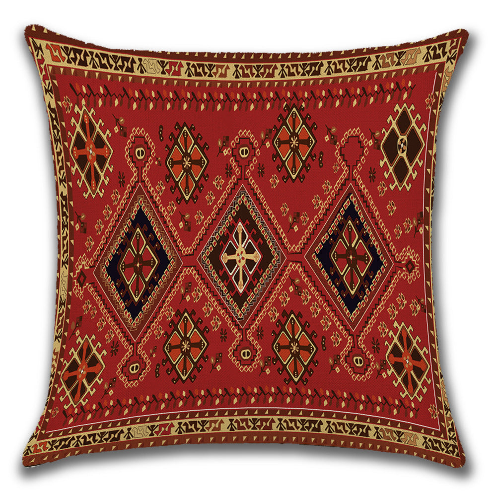 Persian Ethnic Linen Cushion Pillowcase