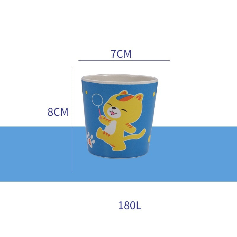 Cartoon Cute Kids Bamboo Fiber Mouthwash Cup
